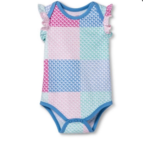 Vineyard Vines Other - Vineyard Vines patchwork whale onesie 12mo